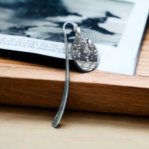 Bookmark made from broken china plate. One of a kind.